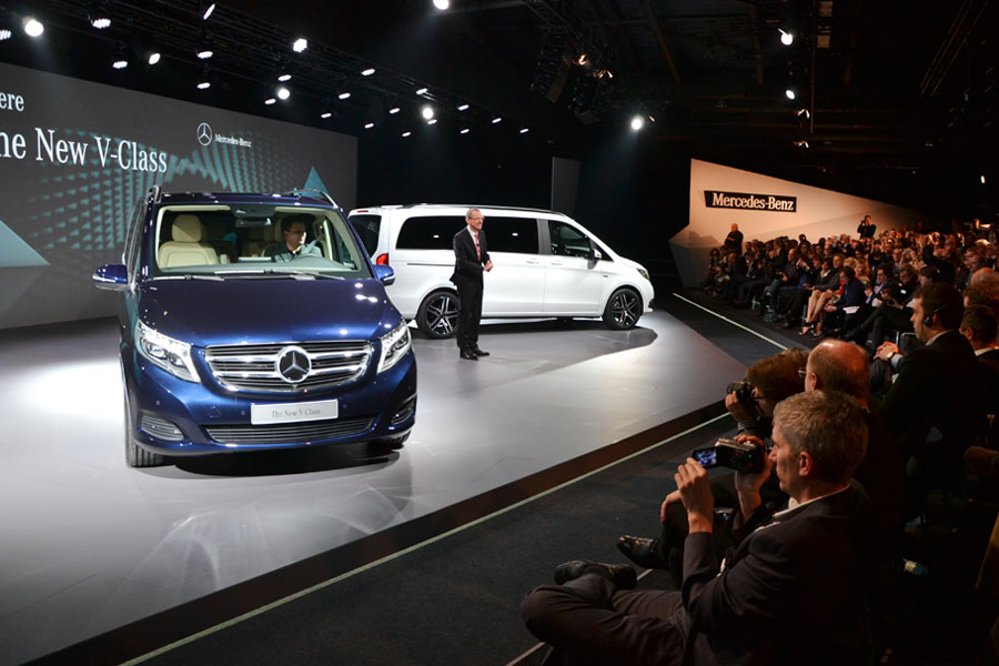 Evento de lançamento da Mercedes-Benz